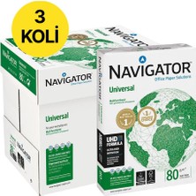 Navigator A4 Fotokopi Kağıdı 80 G/m² 500 Yaprak x 15 Paket (3 Koli)