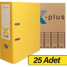 X-Plus Extra Plastik Klasör Geniş  - Sarı x 25 Adet (Koli)