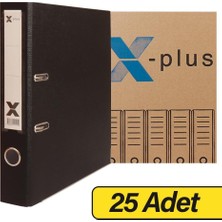 X-Plus Extra Plastik Klasör Dar - Siyah x 25 Adet (Koli)