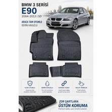 PINUKS Bmw 3 Serisi E90 2010  Model Uyumlu 5d Araca Özel Oto Paspas Premium Serisi