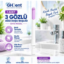 Ghdent GH15 Model ile Uyumlu 1 Adet 3 Gözlü (3 Delikli) Yedek Ağız Duşu Başlık