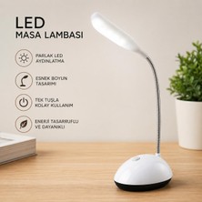 Berhat Mini Katlanabilir LED Masa Lambası – Esnek Boyunlu, Pilli, Taşınabilir