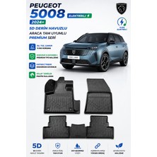 PINUKS Peugeot  5008 Elektrikli 2024  Model Uyumlu 5d Araca Özel Oto Paspas Premium Serisi
