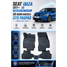 PINUKS Seat  Ibıza 2021  Model Uyumlu 5d Araca Özel Oto Paspas Premium Serisi