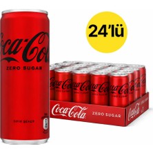 Coca Cola Zero Şekersiz Slim 250 ml x 24 Adet