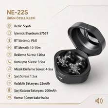 MMctech Charmlı Klipsli Bluetooth Kulaklık Kablosuz Anc Enc Çift Mic Küpe Kulaklık