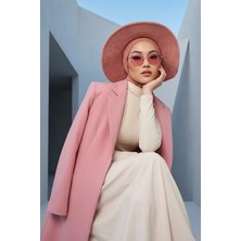 Aisha's Design Çıkarılabilir Arkası Fiyonklu Şapkalı Ninja Bone Türban,S-5,Kapiçino