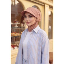 Aisha's Design Çıkarılabilir Siperlikli Tesettür Bone,Kapiçino,B-82