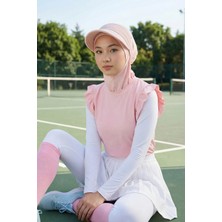 Aisha's Design Çıkarılabilir Siperlikli Tesettür Bone,Pudra,B-82