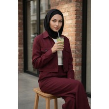 Aisha's Design Kapşon ve Kapatıcı Özellikli Penye Kadın Hazır Bone,B-89P,Siyah