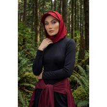 Aisha's Design Siperlik ve Kapatıcı Özellikli Penye Kadın Hazır Bone,B-88P,Bordo