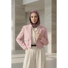 Aisha's Design Kapşon ve Kapatıcı Özellikli Penye Kadın Hazır Bone,B-89P,Gül Kurusu