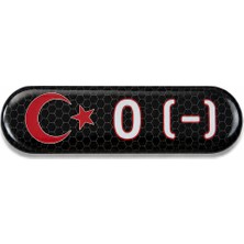 Ventoze Kan Grubu Damla Etiket | Motosiklet Kask Araç Oto Suya Dayanıklı 7x2 cm