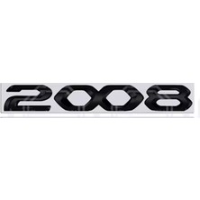 PINUKS TW6110178 Peugeot Yazı 2008 E.m. 1.8*16 cm Arka Küçük Siyah 348766