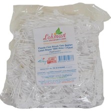 Renas Store Plastik Cips Börek Tatlı Şeytan Çatalı Beyaz 1000 Adet 1 Paket