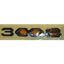 PINUKS TW6110075 Peugeot Yazı 3008 (Y.m. Ön Büyük 2.2*17 cm Krom Peugeot) 348663