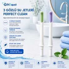 Ghdent GH15 2 Adet 3 Gözlü (3 Delikli) Ağız Duşu Yedek Başlığı