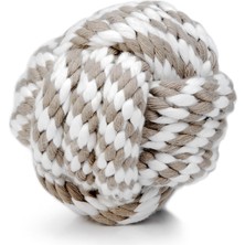 Renas Store Beeztees Köpek Oyuncağı, Diş Ipinden Top, Pamuk Iplerden, Bej, 10CM
