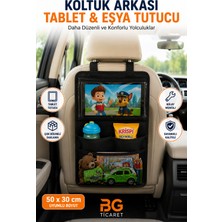 bgvibe Araç Içi Tablet Tutucu Koltuk Arkası Organizer Araba Oto Çocuk Çok Bölmeli Organizer Cepli Eşya Düzenleyici
