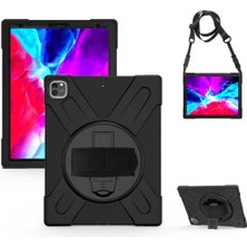 Renas Store Constraın - iPad Pro 12.9 2020 (4.nesil) Sbt Defender Tablet Silikon - Siyah