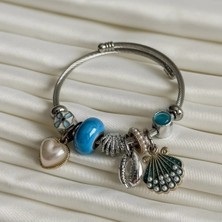 Pnd Model Charmlı Çelik Bileklik