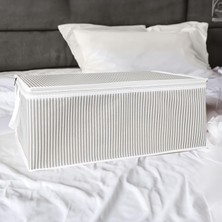 Renas Store Pazar Kapısı Baza Altı Düzenleyici Kumaş Hurç Büyük Boy Organizer (65 x 45 x 22) (1 Adet Gri Büyük Boy)