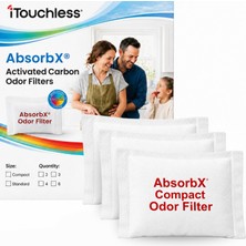 Renas Store Itouchless 3'lü Paket Kompakt Absorbx Koku, Çöp Kutusu Filtreleri