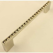Renas Store Sıralı Taşlı Lama Kulp 128MM Inoks (2 Adet)
