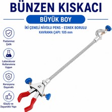 Labolist Bünzen Kıskacı - Büyük Boy - Iki Çeneli Nivolu Pens - Esnek Borulu-Kavrama Çapı: 105 mm