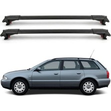 Cross Oto Aksesuarları Audi A4 Avant B5 Wagon 1996-2001 için Ara Atkı Tavan Barı , Araca Özel , Kilitlenebilir Araç Üstü Ekipman Taşıma Barı (2 Adet)