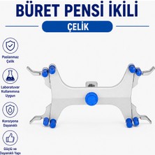 Labolist Büret Pensi Ikili - Çelik