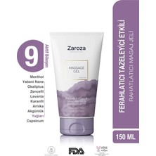 Zaroza Masaj Jeli Biber Ekstresi ve Lavanta Yağı ile Nemlendirici Etki 150 ml Tüm Cilt Tipleri İçin