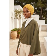 Aisha's Design Pileli Penye Bone,B-13,Hardal