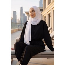 Aisha's Design Klasik Tasarım Pratik Şifon Şal,ps-11 Beyaz