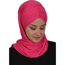 Aisha's Design Pratik Penye Şal,CPS-44,Fuşya