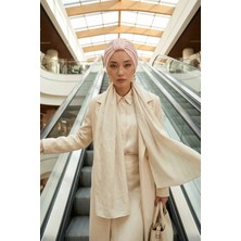 Aisha's Design Şık ve Kullanışlı Bone,Pudra,B-68