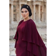Aisha's Design Aksesuarlı Hazır Türban,Siyah,HT-95