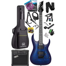 Bemy Ticaret GRADE-25AMP Blue Rosewood Yüksek Kalite 25W Amfili Elektro Gitar