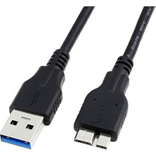 Bemy Ticaret USB 3.0 Mikro Kablo, Harici Sabit Sürücü Kablosu USB 3.0 Tip A Erkek - Mikro B Kablosu Samsung Galaxy S5 Note 3 ile Uyumlu, Kamera, Harici Sabit Disk, HDD 0,5 M