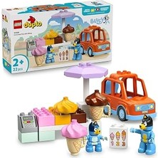 Renas Store LEGO Duplo Bluey ile Dondurma Gezisi 10458-2 Yaş ve Üzeri Çocuklar Için Araçlı Rol Oyunu Sunan Yaratıcı Yapım Seti, Doğum Günü Hediye Fikri (22 Parça)