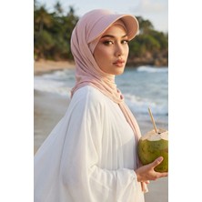 Aisha's Design Siperlikli Penye Şal,SS-1,Pudra