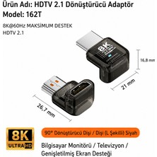 Silabor HDMI 2.1 Adaptör Serisi 8k 60Hz | 90° Açılı, L Tipi, U Tipi, Erkek-Dişi ve Dişi-Dişi Dönüştürücü