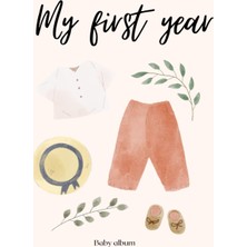 Renas Store Independently Published My Firts Year Baby Album: Design Photo Journal To Capture Precious Moments And Milestone For Boy Or Girl Baby Shower