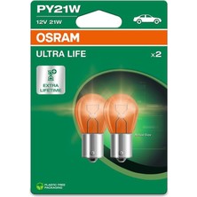 Bemy Ticaret Ultra Lıfe, PY21W, Çift Blister, (2 Lamba)