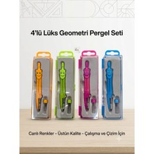 Puti Lüks Geometri Pergeli ve Yedek Uç - Tekli (Sarı, Pembe, Mavi, Yeşil Seçenekli)