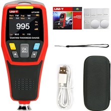 Bemy Ticaret UT343D Dijital Kaplama Kalınlık Ölçer Ölçer Ölçüm Cihazı Aralığı 0 Ila 1250UM USB Veri Işlevli