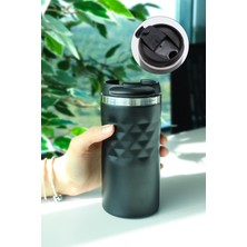Renas Store 300 ml Siyah Kristal Çelik Termos