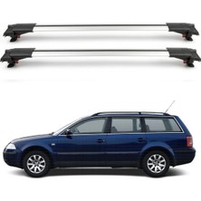 Cross Oto Aksesuarları Volkswagen Passat Variant Wagon B5/B5,5 1996-2005 için Ara Atkı Tavan Barı , Araca Özel , Kilitlenebilir Araç Üstü Ekipman Taşıma Barı (2 Adet)