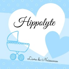 Renas Store Hıppolyte Livre De Naissance: 21X21CM - Carré - Personnalisé - Interieur Couleur, Album Photo, Messages Souvenirs À Compléter