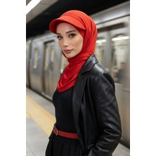 Aisha's Design Siperlikli Penye Şal,SS-1,Kırmızı